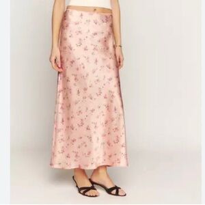 Reformation Layla Skirt Silk